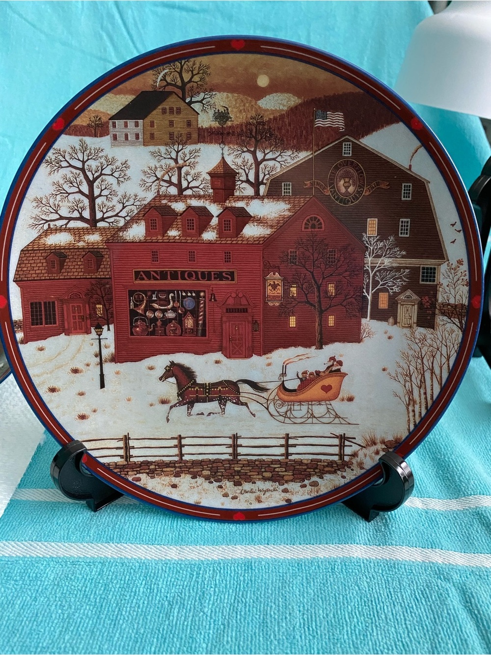 Charles Wysocki Peppercricket Grove 7th in series “The Overflow Antique Market”